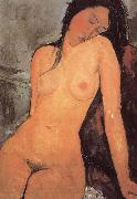 Amedeo Modigliani seated female nude oil painting reproduction